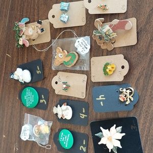 Bundle of Christmas jewelry - Pins & Earrings all for one low price!